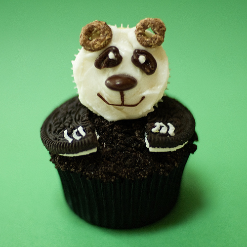 Animal Cupcakes: Panda