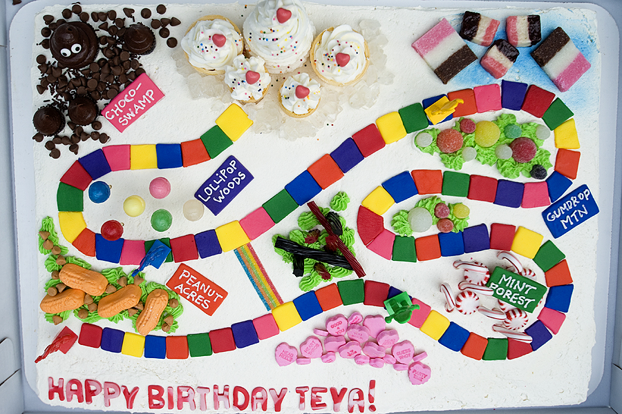 candyland sheet cake