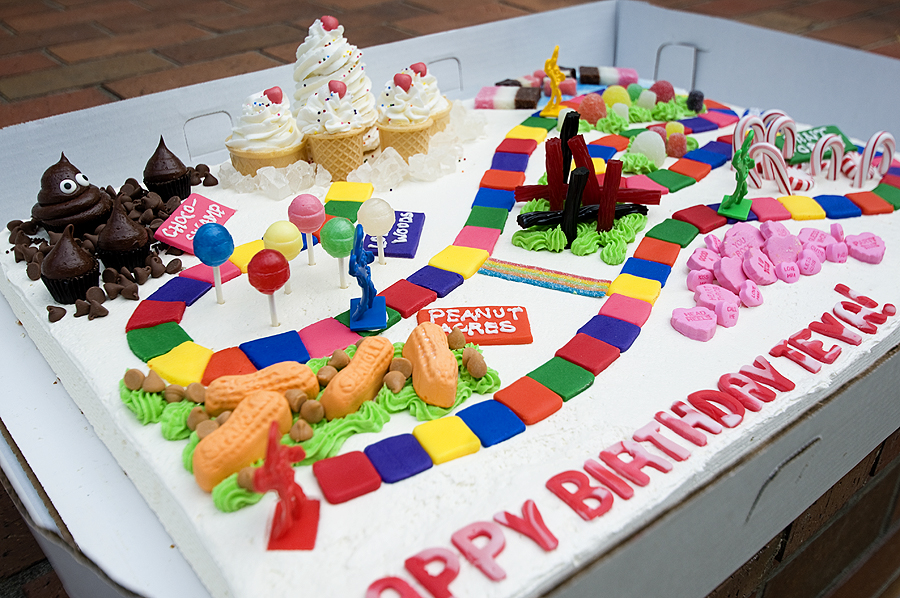 candyland sheet cake