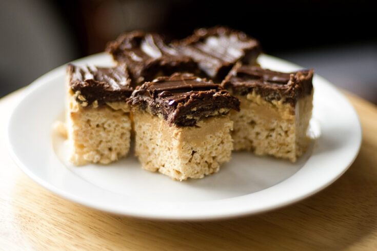 Chocolate Peanut Butter Fudge Bars