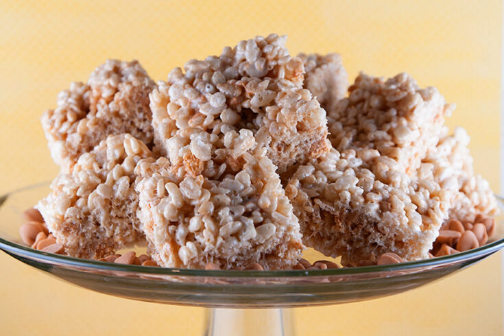 Butterbeer Rice Krispie Treats