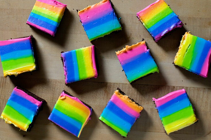 Rainbow Brownies