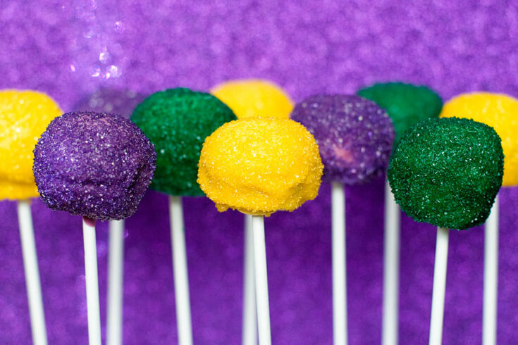 Mardi Gras Cake Pops