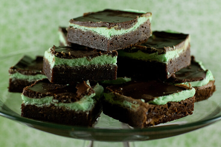 Three Layer Mint Brownies