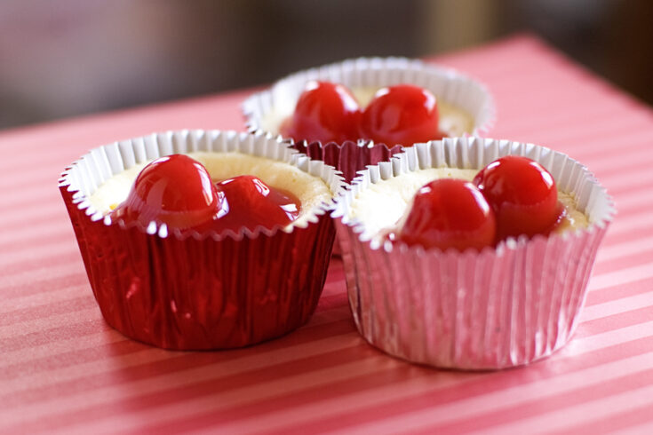 Mini Cherry Cheesecakes